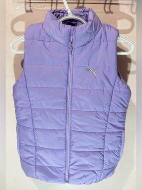 Puma Quilted Vest in Light Purple